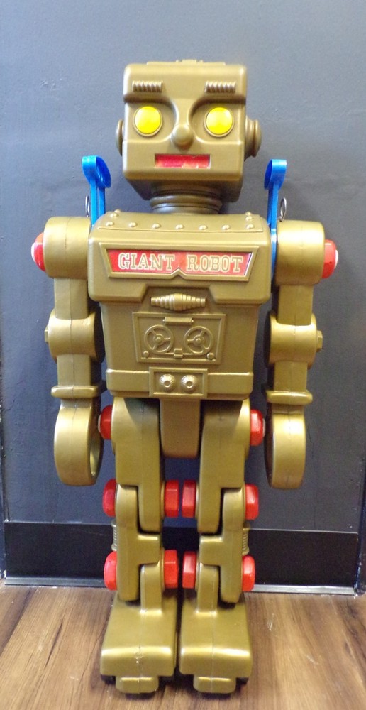 1969 Tomy Japan 30″ tall Giant Robot Pre Popy Jumbo Machinder Shogun Warriors