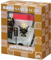 Samurai Figure Plastic Armor 8.3 Inches Collectible Indoor Decor Gift