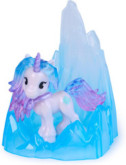 , Magic Gemstone Collectibles Pack with 5 Unicorn Toy Figures & Display Bases, D