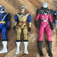 Power Rangers Super Ninja Steel 5-inches tall Action Figure Blue and Red Lot 11