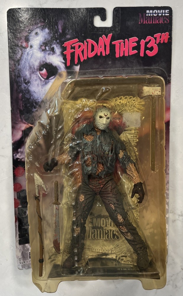 New 1998 McFarlane Toys Movie Maniacs Jason Voorhees Friday the 13th Figure