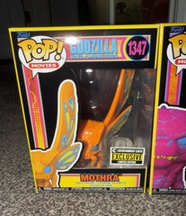 Funko Pop! Movies – Lot Of 2 Blacklight Figures # 1347 & 1348 Mothra & Godzilla