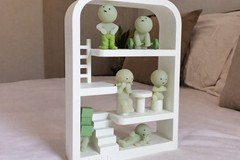 Smiski House Display Shelf with Furniture Mini Figure Toy