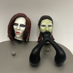 RARE Marilyn Manson Mecanical Animals Action Figure Omega 2 Heads Body Plates