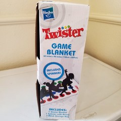 Hasbro Twister Game Blanket 60″x90″ Classic Party Activity Game with Spinner NEW