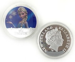 4 PCS Frozen Coins Silver Plated Collectibles Gift Anna Elsa Birthday Christmas