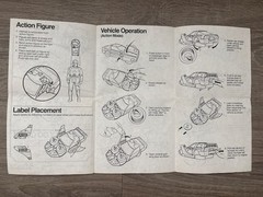 Vintage 1986 Kenner MASK M.A.S.K. Raven Corvette Instructions Blueprints