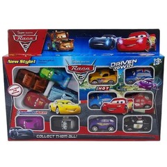 12PCS Cars Lightning McQueen Mater Jackson Storm PVC Pull Back Car Toy Set Gift