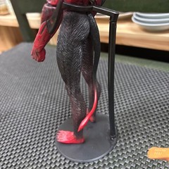 Devilman Figure 2pc Movable Set Red Gold with Stand Authentic Original