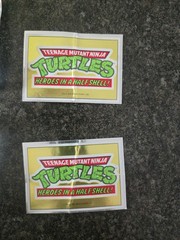 Teenage Mutant Ninja Turtles 11 Sticker Lot, 5 Sticker Card, 4 Mirage Stickers