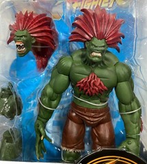 SOTA Street Fighter Round 2 Blanka GameStop Dark Green/Red Hair Variant NEW Rare
