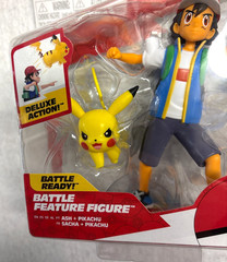 Pokémon Ash Ketchum Pikachu Battle Ready Figure 5″ Jazwares Deluxe 2022