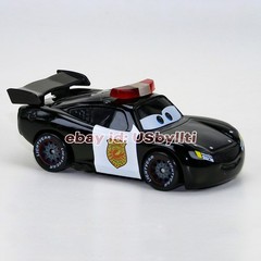 Disney Pixar Cars Sheriff Lightning McQueen Police Diecast 1:55 Metal Car Toy