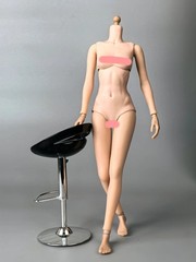 1/6 Flexible Joint Half-seamless Girl Thin Action Figure Body
