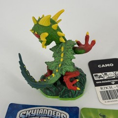 Skylanders Spyro’s Adventure Camo Zap Drill Sergeant Figure Lot with Cards