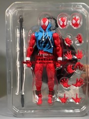 Hot-New Mess Toys Scarlet Hero Spider-Man Blue Suit 1/12 Action Figure US STOCK