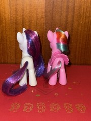 My little pony g4 brushable, Rarity & Sweetie swirl duo, MLP