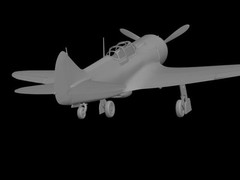 Blemished 1:18 scale Lavochkin La-7 Model Kit-Disassembled and Unpainted