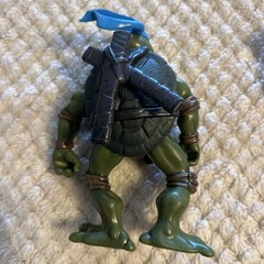 Lot Of 3 Vintage Playmates TMNT Ninja Turtles Action Figures & Motorcycle 2002