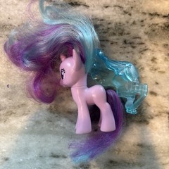 My Little Pony Starlight Glimmer Figure 3.5″ Purple Teal Hair Hasbro 2010 Dress