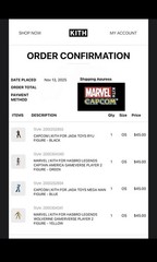KITH Marvel VS Capcom Captain America 2 Action Figure•2025•INHAND