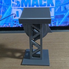 WWE Mattel Elite RAW/SMACKDOWN Anonymous General Manager Podium Accessory Bundle