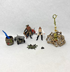 Vtg Disney Zizzle Pirates Of The Caribbean Davey Jones Will Turner Assorted Lot