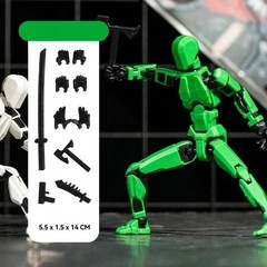 Titan13, Dummy 13, T13 Action Figure,Toy Robot, 3D Printed