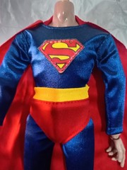 SUPERMAN CUSTOM SHINY FABRIC CLOTHING Set Ken Max Steel Hottoys Other 1/6 Male