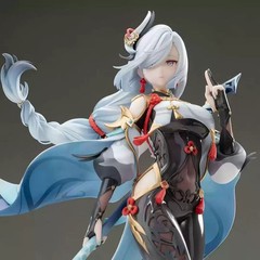 Anime ‌‌Character Shenhe Staff Ver PVC GK Figure 30cm Statue Model Collectible
