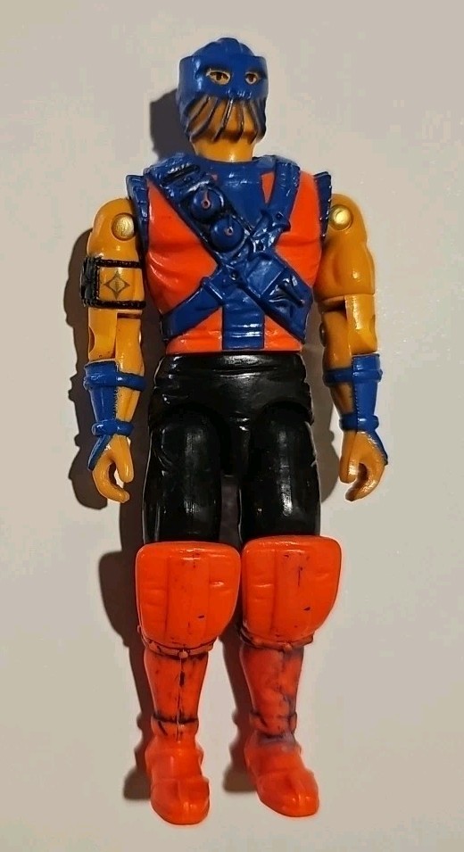 Gi Joe RED NINJAS figure v1 original 1993 Ninja Force Battle Ax Vehicle driver