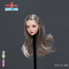 Z6TOYS 1:6 Head Sculpt Moveable Eye Girl ZC015A For 12″Female PH TbL Figure Doll