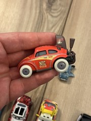 Lot Of 7 Disney Pixar Cars Mattel Mixed Lot Sheriff Royce Revsley Dinoco Cruz