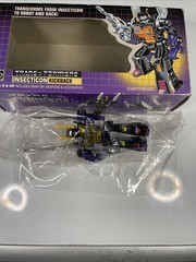 Vintage Transformers Action Figure With Box weapon KICKBACK G1 hasbro T2-9