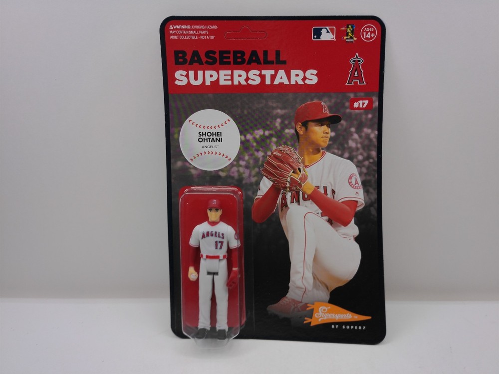 SUPER7 REACTION ACTION FIGURE MLB BASEBALL SUPERSTARS SHOHEI OHTANI NEW MOC