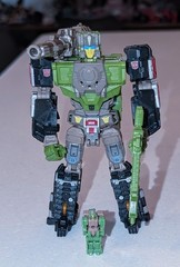 Transformers Retro HARDHEAD g1 Headmaster reissue walmart deluxe w Xtra Head