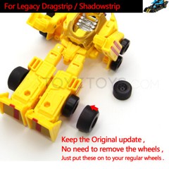 Wheel Cover Tail Pipe Upgrade for Legacy Dragstrip Upgrade kit – New Ver.