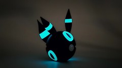 Shiny Umbreon (Glow In Dark) | Themed 3D Printed Pokeball | #0197 Umbreon