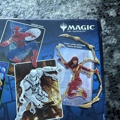 New Marvel Legends Magic The Gathering Battle- Damaged Spider-Man Missing Card