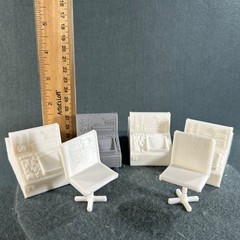 Sci Fi Control Room Computer Desk Chair Action Figure Accessory Lot