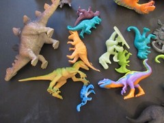 Vintage Plastic & Rubber Dinosaur Toys Lot 37 Big & Small