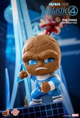 Hot Toys Cosbi Fantastic Four: First Steps Thing Bobble-Head & Collector Card