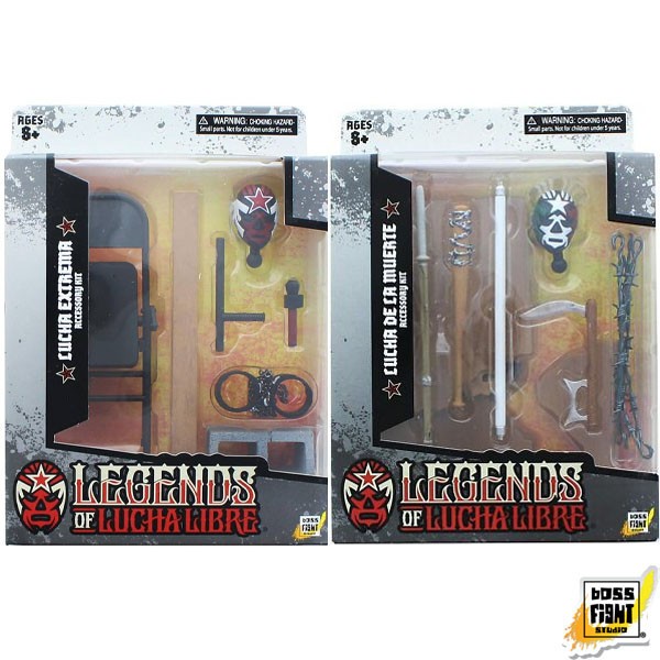 Boss Fight Studio Legends of Lucha Libre Premium Action Figure Accessory Sets
