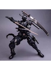 Black Warrior Mecha Ninja Action Figure 22cm – Collectible Toys