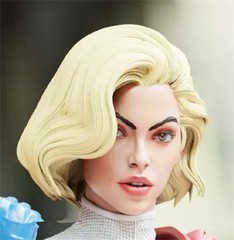 1/6 1/12 1/18 Head Sculpt Beauty Girl For 12″ 6″ 3.75″ Female Action Figure Body