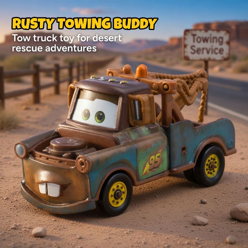 Disney Pixar Cars – Radiator Springs Tow-Mater 1:55 Die-cast Metal Toy Cars Gift