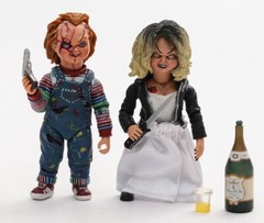 NECA Bride Of Chucky Ultimate Chucky & Tiffany 4″ Action Figure 2 Pack New