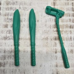 Vintage 1989 TMNT Teenage Mutant Ninja Turtles Casey Jones Golf Bag Club & Bats