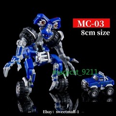 DR.WU Little Monster Action Figure TOY 8CM MC03T Wheelie Trucks Robots PVC/ABS