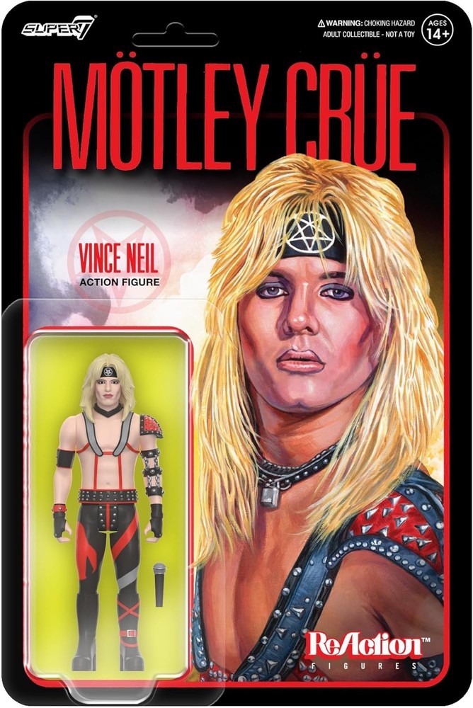 Motley Crue Shout at the Devil Vince Neil ReAction Action Figure Super7 Super 7